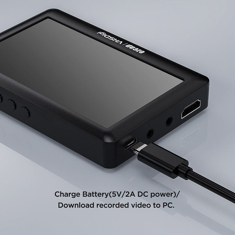 Ezcap ビデオ-デジタルコンバーター CVBSビデオレコーダー 4.3インチLCDスクリーン付き ポータブルコンポジットCVBS AVビデオレコーダー アナログ-デジタルコン Ezcap ビデオ-デジタルコンバーター CVBSビデオレコーダー 4.3インチ