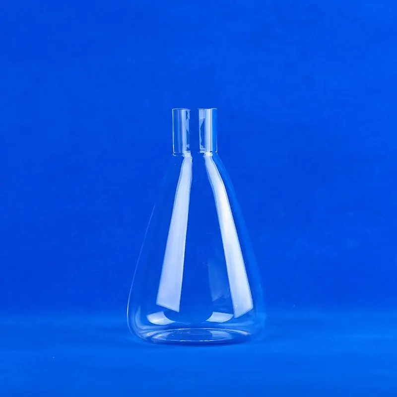 إبريق كوارتز زجاجي منخفض الحجم 5 مل 100 مل OEM يقبل حاوية بدرجة حرارة أصلية تطبيقات نماذج