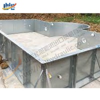 Coque de piscine en acier inoxydable 316 304 sur mesure de 25 m de longueur
