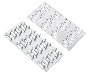 Connecteur industriel réglable en métal pour bois, pour la construction de poutres de toit et de treillis, support triangulaire simple face, plaques de fixation polies - Product Image 1