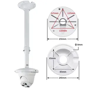 Ngoài trời Hợp kim nhôm Dome Khung máy ảnh và hộp nối với Kính thiên văn Bracket khung giám sát cho CCTV Camera