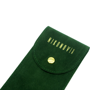 Bolsa de terciopelo personalizada con logo impreso para relojes, embalaje de joyería de gamuza con almohadilla de inserción para exhibición - Product Image 5