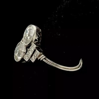 Anillo de Compromiso de Circonia Cúbica, Estilo Art Deco Vintage, con Acento de Color Zafiro, Plata de Ley 925, Joyería Personalizada