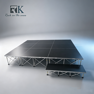 Scène en aluminium de haute qualité, scène portable en aluminium pour batterie, podium facile à monter, scène de mariage - Product Image 1