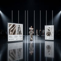 Écran LED portable pliable en trois parties P1.25 P1.538 P1.86 P2.5, affichage numérique publicitaire pliable pour événements en intérieur