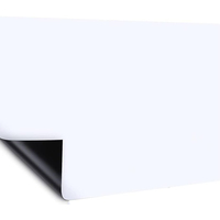 Feuille de tableau blanc magnétique autocollante - Film effaçable à sec à coller et à décoller pour mur, bureau, école, maison