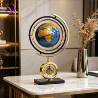 Horloge décorative globe terrestre minimaliste moderne pour un bureau haut de gamme, une décoration de bibliothèque, un cadeau pour l'ouverture d'une entreprise