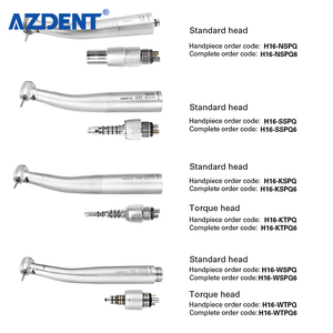 Turbina de aire dental de alta velocidad, cabezal estándar de fibra óptica, pieza de mano - Product Image 4