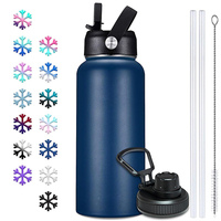 Gourde isotherme en acier inoxydable de 64 oz (2 litres, demi-gallon, 128 oz) pour le sport, la salle de sport, le camping