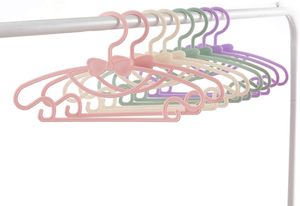 Kids Plastic Multi-function Baby Small Clothes Coat <b>Hangers</b> Central Bow-knot Design Portable Children PP Coat <b>Hanger</b> - Product Image 3