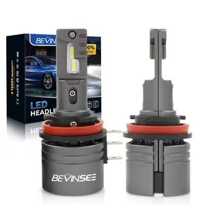 Bevinsee 6000LM DRL High Beam H15 LED Headlight Bulbs For Ford Focus III 2014-2020