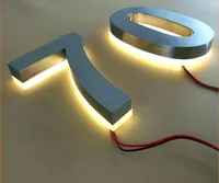 Alimentation électrique homologuée UL GFace pour enseignes lumineuses 3D à LED rétroéclairées, lettres métalliques étanches à halo lumineux pour une installation extérieure sécurisée