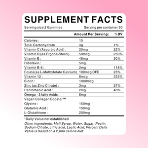 WELLBODY <span class=keywords><strong>Glu</strong></span> collagene Gummies Anti-invecchiamento della cura della pelle colorante colorito collagene marino per la pelle luminosa - Product Image 2
