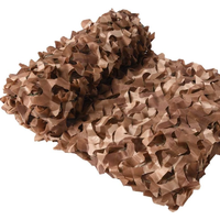 Filet de chasse durable en polyester pour camouflage, camouflage caché, désert forestier, mer, filet d'ombrage pour voiture, garni d'extérieur