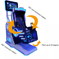 Simulador de realidad Virtual Popular 9d Vr, videojuego de montaña rusa, juego de arcade Vr 360, simulador de vuelo