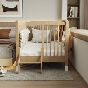 <span class=keywords><strong>Lit</strong></span> d'enfant convertible moderne en bois massif avec barrières de sécurité et échelle, design écologique, gain de place compact <span class=keywords><strong>pour</strong></span> chambre d'enfant - Product Image 3