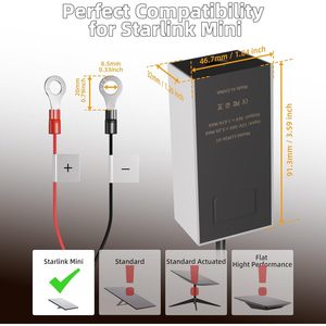 Adaptateur de batterie Daiertek Starlink Mini, entrée 12V-24V, sortie 36V, convertisseur DC Step Up, alimentation portable - Product Image 2