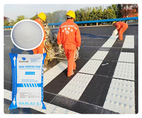 Peinture de marquage routier en poudre thermofusible Sanaisi TR002 pour application par pulvérisation réfléchissante sur autoroute, écologique, forte adhérence