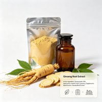 Extrait de racine de ginseng naturel, ginsénosides 10% par HPLC, poudre d'extrait de racine de ginseng, qualité alimentaire / complément oral