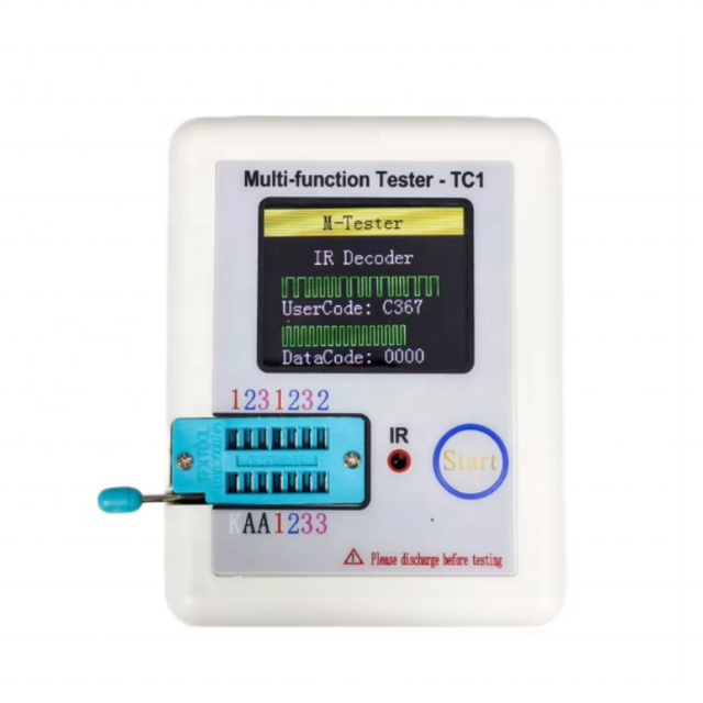 LCR-TC Multimeter Component Tester Colorful Display Electronic Tester Pocketable Capacitor Resistor Test Meter 0.01%