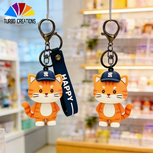 Porte-clés Anime Tendance Mode Best-seller – Pack <span class=keywords><strong>de</strong></span> Porte-clés Anime avec Logo (Personnages Assortis) et Bande - Product Image 1