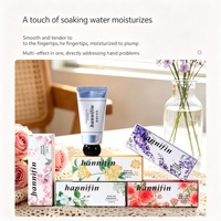 Crème pour les mains hydratante parfumée aux fleurs Hannifin 30g, rafraîchissante, non grasse, mini crème pour les mains pour coffrets cadeaux