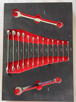 Nouvel arrivage OEM : Ensemble de chariot à outils de réparation automobile 258 pièces, chariot à outils manuel 296 pièces, ensembles d'outils mécaniques robustes à 7 niveaux