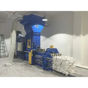 Automatic Paper Waste Baling/Nantong HUICHENG hydraulische auto karton ballen presse maschine/Plastic flasche lenzventil maschinen