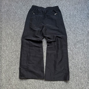 Pantalon de survêtement décontracté noir en polyester avec broderie 3D personnalisée de haute qualité, boutons latéraux, pantalon en nylon pour hommes - Product Image 4