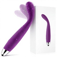 Fingerförmiger 10-Gang 8-Sekunden-Klimax Wasserdichter Vibrierender Dildo Großer Dicker Vibrator Dildo für Frauen