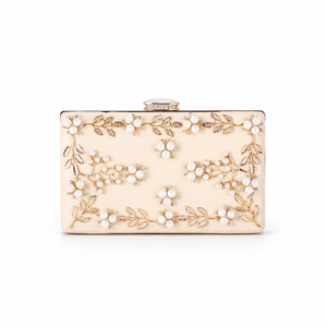 Bolso de Mano de Lujo para Mujer, Metálico, para Eventos Nocturnos, Nuevo, Completamente Adornado con Cristales y Diamantes Brillantes, Bolso Minaudière para Bodas, Bolsos de Novia - Product Image 1