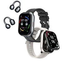 Montre connectée D12 HD avec écran classique, écouteurs portables, suivi de santé multidimensionnel, montre intelligente tout-en-un pour hommes et femmes