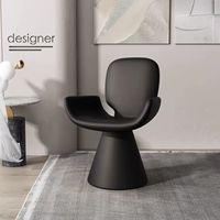 Nouveau tabouret de coiffeuse rotatif minimaliste, chaise de maquillage moderne, cadre en fer, style crème de luxe léger, dossier pour nail art, durable, chambre à coucher