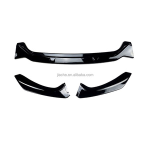 Alerón frontal de apariencia de carbono, accesorio de tres secciones para <span class=keywords><strong>BMW</strong></span> serie 1, F20, F21, <span class=keywords><strong>M135</strong></span>, M140i, M Sport, 2015 ~ 2019, negro brillante, parachoques delantero - Product Image 4