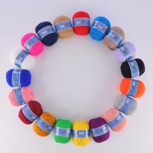 El örgü 50gram çok renkli yumuşak uzun saç vizon yün iplik kazak eşarp şapka Grove - Product Image 5