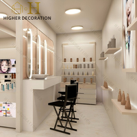 Comptoir de présentation ouvert pour produits de maquillage et de soin de la peau pour magasin de cosmétiques