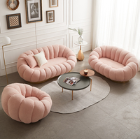Fauteuil-canapé individuel blanc en peau d'agneau, design mignon et confortable, style Tatami, pour chambre et balcon