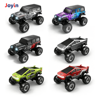 Mini camion RC 1:64 Rock Crawler RWD avec carrosserie en alliage, contrôle par application mobile 2.4G, éclairage LED, 3 vitesses, portée 30M, charge Type C