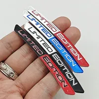 4 autocollants décoratifs universels en aluminium pour jantes de voiture, édition limitée, emblèmes de logo, bandes décoratives pour pneus, accessoires extérieurs automobiles