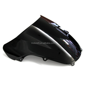 สำหรับซูซูกิ GSXR600/750 <span class=keywords><strong>1000</strong></span> K1 ปี 2000-2003 ชิลด์บังลมสีดำแบบ Double Bubble - Product Image 3
