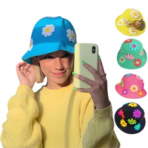 Hot Sale Crochet Bucket Hat, Knitted Summer Hat, <strong>Floppy</strong> Colorful Items Vietnam <strong>Supplier</strong> Cheap Wholesale - Product Image 2