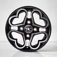 Xinlin 15X6J Exclusif pour Femmes/Cadeau de la Saint-Valentin 4x1143 Jantes de Voiture 15 Pouces 4 Trous pour Binguo Yep Mart Sylphy