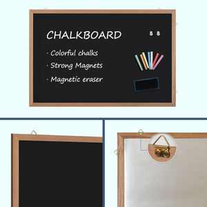 <span class=keywords><strong>Tableau</strong></span> magnétique <span class=keywords><strong>Tableau</strong></span> noir encadré en bois - Product Image 4