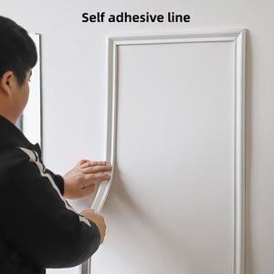 <span class=keywords><strong>Moulure</strong></span> murale flexible en PVC de 9,8 pieds, auto-adhésive, à peler et coller, pour <span class=keywords><strong>cadre</strong></span> de chaise et décoration de miroir mural à domicile - Product Image 3