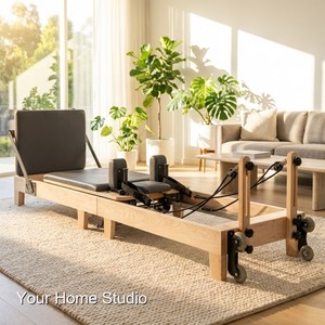 Reformer de <span class=keywords><strong>Pilates</strong></span> intelligent intégré avec des capteurs de suivi numériques pour surveiller vos progrès via une application mobile - Product Image 1