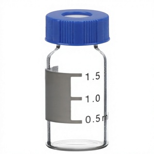 Flacons d'échantillonnage automatique 2 ml transparents en silicone pour chromatographie, flacons d'échantillonnage pour chromatographie gazeuse et liquide, headspace - Product Image 1