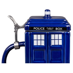 De la TARDIS de <span class=keywords><strong>Doctor</strong></span> quien Stein de la cerveza, colección de <span class=keywords><strong>Doctor</strong></span> que de cerámica taza de cerveza con estaño bisagra - Product Image 3
