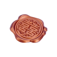 Vente chaude Logo de marque personnalisé autocollant de timbre de cire en plastique flexible cire à cacheter ignifuge de haute qualité pour la décoration