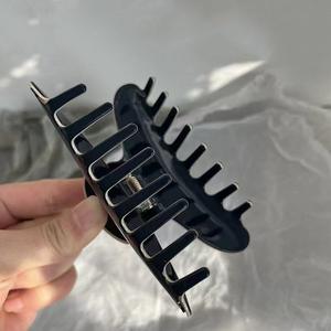 Kinling di ultima moda grande acetato Hairclaw OEM Design tartaruga due colori capelli artiglio bianco - Product Image 4