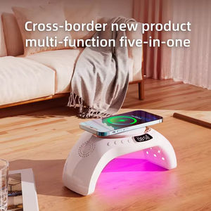 Lampe de séchage professionnelle pour vernis gel, lampe à LED pour ongles, sécheuse à ongles, lampes UV avec chargeur sans fil pour téléphone 15W et haut-parleur - Product Image 2
